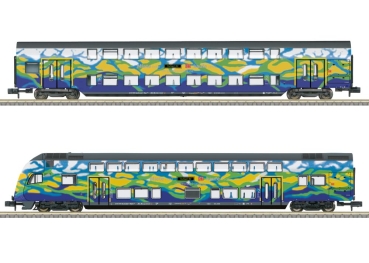 T18299 Doppelstockwagen-Set Touristi