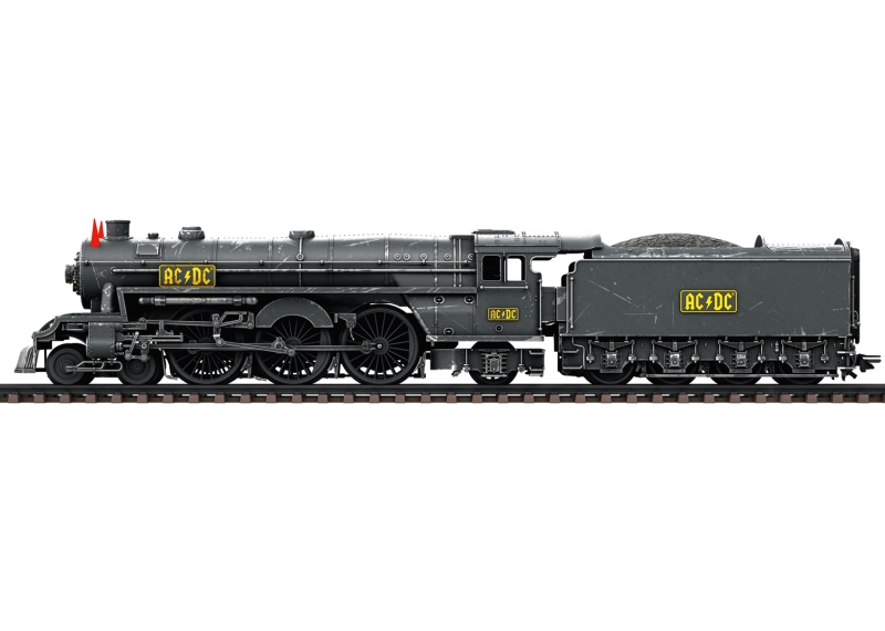 39966 AC/DC Schlepptender-Dampflokomotive "Black Ice"