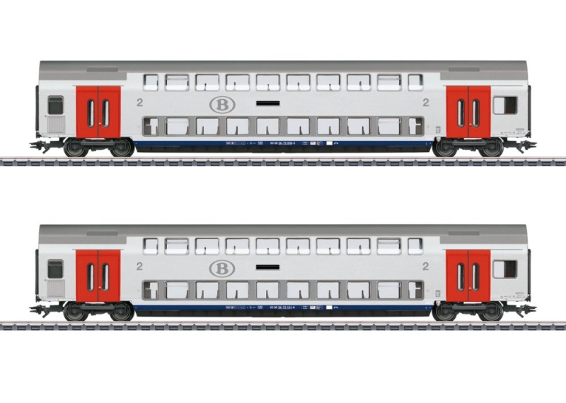 43566 Doppelstockwagen-Set SNCB
